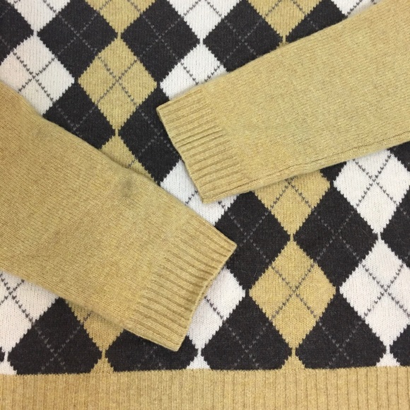 JCrew wool argyle print sweater size L - Picture 8 of 10